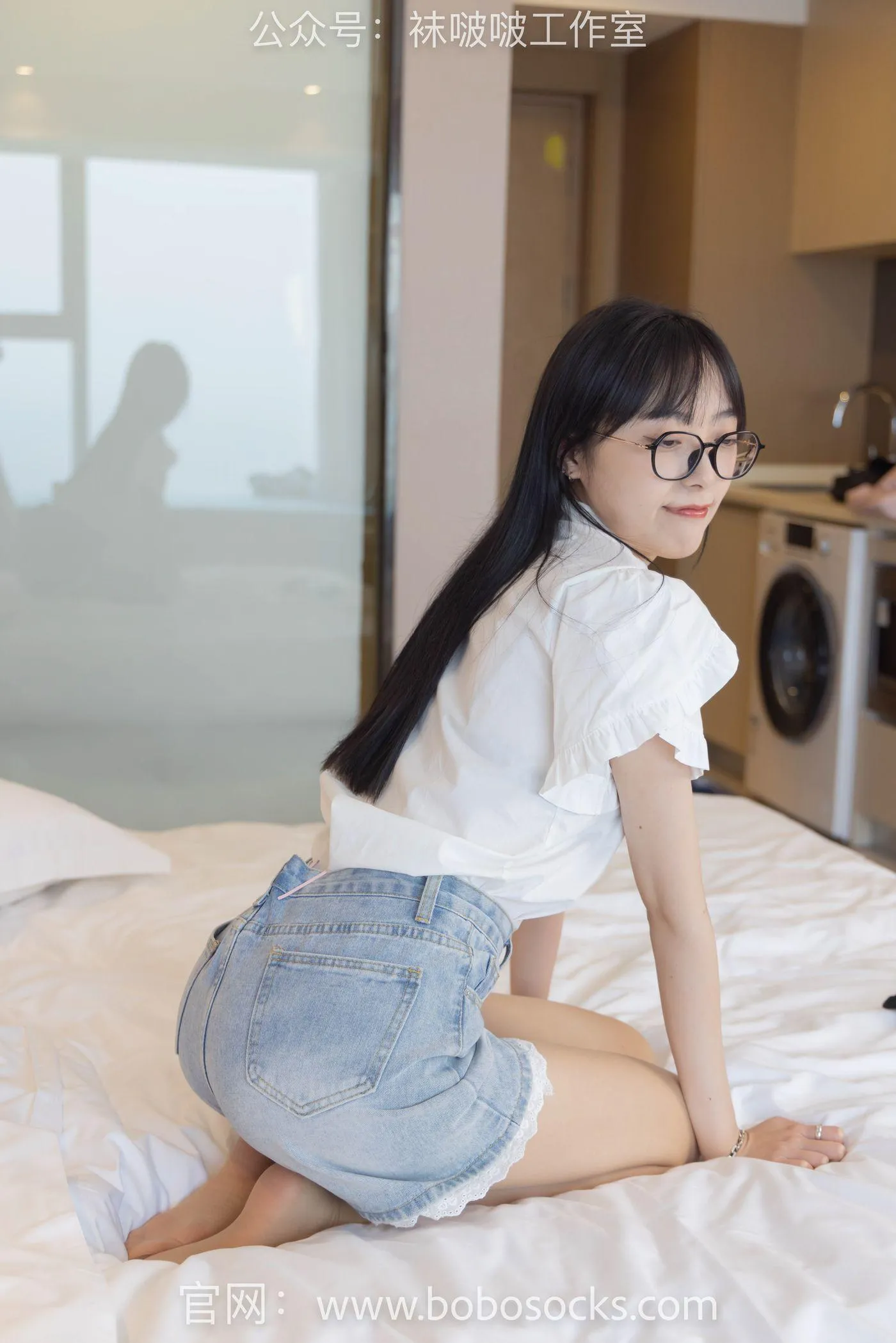 [BoBoSocks袜啵啵]NO.097 稚予-板鞋、玻璃丝短袜、肉丝 [140P]插图3